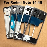 For Xiaomi Redmi Note 14 4G Middle Frame Front LCD Frame Bezel Plate Housing Replacement 24117RN76G 