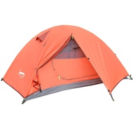 Desert&Fox Backpacking Camping Tent Lightweight 1-3 Person Tents Double Layer Waterproof Aluminum Po