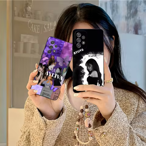 Ayliva Mobile Phone Case for Samsung Galaxy A73 72 71 70 56 55 54 53 52 36 35 34 23 16 15 5G Black C