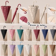 𝐍𝐄𝐖 𝐁𝐥𝐨𝐬𝐬𝐨𝐦 Umbrella 16 Bones Large Umbrella Water Blossom Payung Pengantin Windproof Umbrella Payun