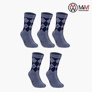 Hộp 5 đôi tất vớ đi giày tây nam công sở cổ cao MRM Manlywear, sợi cotton organic cao cấp thoáng khí
