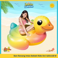 Intex Duck Ride On Swimming Ring 160x118 Cm Children's Pool/Beach Float