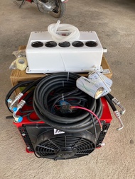 แอร์DC 12V 24V รุ่นใหม่ล่าสุด 9000BTU ติดตั้งง่ายมาก เหมาะกับรถแบคโฮ รถบรรทุก ชุดอุปกรณ์ครบ แถมฟรีน้