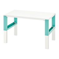 PÅHL 書桌/工作桌, 白色/土耳其藍, 96x58 公分