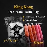 King Kong Ice Cream Bag 120gm± Plastik Aiskrim King Kong Ice Cream Plastic Bag