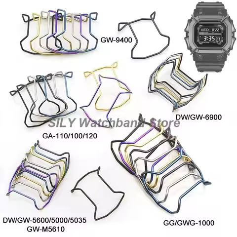 for 5600 DW5600/5610/6900 GA100 GA2100 GA700 GG1000 GWG1000 For Casio Metal Bumper Watches Protector