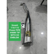 SMASH 110/115 POWER PIPE TIP 44MM WITH H2 EMBLEM