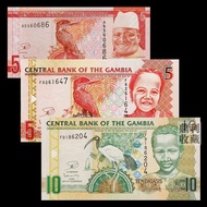 Brand New Fidelity Gunbia 3 Pieces Large Set Africa Foreign Currency Banknotes Old Coins Currency Co