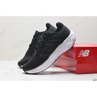 New Balance NB 1080 V13 Fresh Foam x shock absorption wear resistance running shoes black white W108