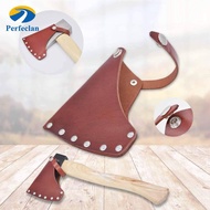 Perfeclan Head Cover Hatchet Head Sheath Holster Leather Case Camping Blade Cover Protector Camping 