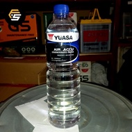 Air Accu Aki YUASA 1 Liter,Untuk Tambah Air Aki Basah Motor Atau Mobil