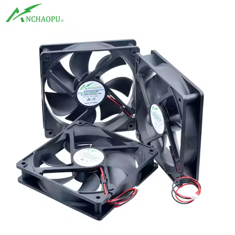 ACP12025 12cm 120mm fan 120x120x25mm DC5V 12V 24V 2Pin Cooling fan suitable for chassis power invert