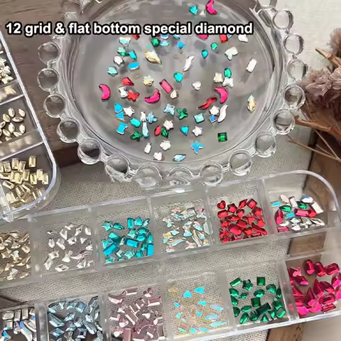 12 Grids Dental Crystal Fashion Teeth Gems Beauty Diamond Tooth Jewelry Ornaments Butterfly Tooth Ge