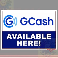 Laminated GCash Cash In Out with String Signage