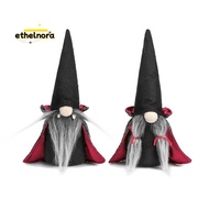 2PCS Halloween Gnome Plush Faceless Doll Handmade Swedish Gnome Decoration Tomte Doll Halloween Deco