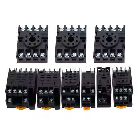 1pcs 8pin 11pin 14pin PYF/PTF 14A Relay Base PYF08A MY2NJ MY3NJ MY4NJ LY2NJ LY3NJ LY4NJ Small Interm