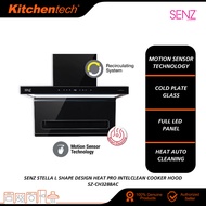Senz STELLA L Shape Design Heat Pro intelClean Cooker Hood SZ-CH3288AC 1700 m3/h SZCH3288AC SZCH336I