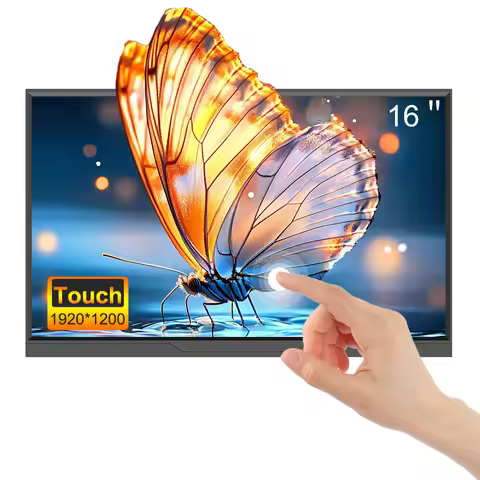 LANLIPU 16Inch Protable Monitor 1920x1200 IPS LED Panel Touchscreen Secondary Display HDMI For Lapto
