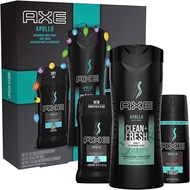 AXE  Apollo Gift Set With Body Spray, Antiperspirant &amp; Deodorant Stick and Body Wash for Grooming