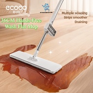 SR99. ECOCO New Design 36CM Hands-Free Wash Flat Mop Home Use All-in-One Clean Dry Wet Dual-use Floo