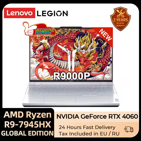 Lenovo Legion R9000P Gaming Laptop Ryzen 9 7945HX GeForce RTX 4060 16G /32GB DDR5 1T SSD 16-inch 240