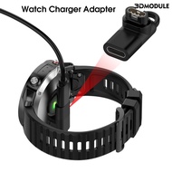 DM-Watch Charger Adapter Portable 90 Degree Bend Mini Female to Male Watch Charging Converter for Garmin Fenix 7 7x 5s 6 6X 6S PRO Instinct