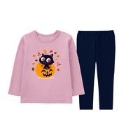 KATUN Naked & Free Halloween Pajamas Long Sleeve Mile Cat Picture For Kids 2-8 Years Cotton Material
