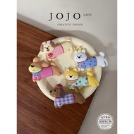 cute magnet magnet fridge JOJO L. PD. Mr. Grocers. Haiwan comel, anjing, peti sejuk, pelekat tiga di
