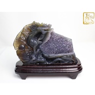 Dragon Ball Agate Amethyst Carving Net Weight 2423g [Auspicious Crystal Store] No. C99