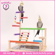 [Lovoski] Parrot Playground, Budgie Play Stand, Perch Play Enclosure for Budgies