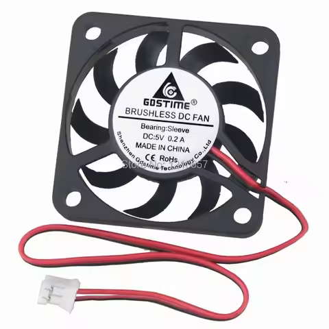 10 Pieces LOT Gdstime 4cm 40x7mm 4007 5V 12V 2Pin Dupont 40mm DC Radiator Cololer Cooling Fan