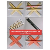 TENDA Replacement fiber Frame for tents HY BorneoCOMPASS or tents - outdoor camping mountain tent Fr