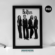 The Beatles UK LP Release of Abbey Road 1969 Black & White Music Band Poster