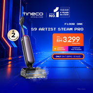 Tineco Floor One S9 Artist Steam Pro (Purple) 230°C HyperSteam | 25kPa Suction | 110mins Runtime Sma