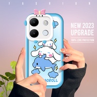 พร้อมเคสโทรศัพท์มือถือสำหรับ Infinix Smart 7 Tecno Spark Go 2023 Tecno Pop 7 Pro เคสการ์ตูน Po-Chacco เคสเลนส์โทรศัพท์มอนสเตอร์นิ่มฝาครอบป้องกันกันกระแทกเคสโทรศัพท์มือถือ