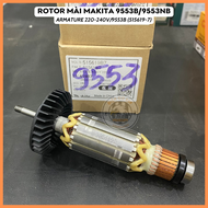 () Rotor mài Makita 9553B 9553NB (515619-7) 220V - Tặng chổi than