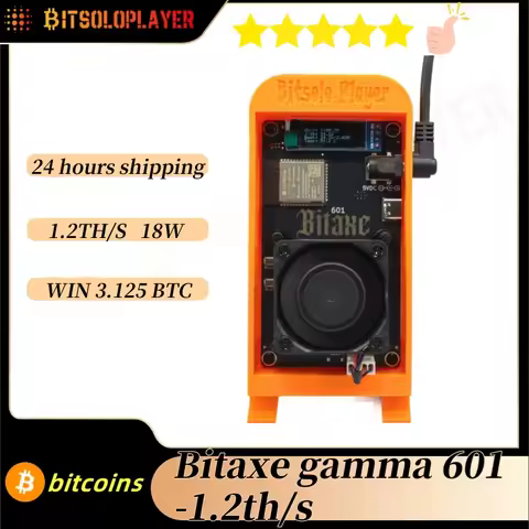 bitcoin miner Bitaxe gamma 601 1.5th/s Power consumption 25w BM1370 ASIC BTC miner Lottery Miner hom