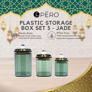 Toples Jar Set Of 3 Sealed Pot Pero