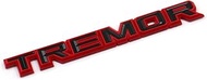 Mnneryss Black Red New Tremor Tailgate Nameplate Emblem Compatible with 2021-2023 F150 F250 (Black R