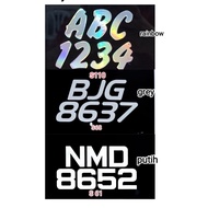 2D MOTOR NUMBER PLATE #2D NOMBOR PLATE MOTOR