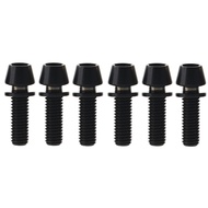 Wanyifa สกรูหกเหลี่ยม M6x16 18 20มม.หัวนอตไทเทเนียมเกรด5ตัวยึดไทเทเนียมสำหรับจักรยาน