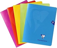 Clairefontaine Mimesys 303781Cpack 5 Stapled Notebooks 17 x 22 cm 140 Pages Large Squared White Pape