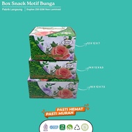 (Isi 20 Pcs) Dus Snack Motif 12 14 16 Dus Kue Snack Box Dus Snack Motif Hijau