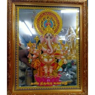 Photo Frame Kannthisthi Ganesha Vinayagar Vastu Laxmi Mirror Glass Frame Entrance God