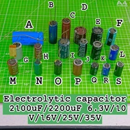 Electrolytic capacitor 2100uF/2200uF 6.3V/10V/16V/25V/35V