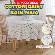 KakiDeco Cotton Table Cloth ⭐Nordic Cotton Daisy Macrame Dustproof Style Home Deco Tablecloth