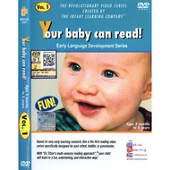 CHILDREN DVD YOUR BABY CAN READ (EARLY LANGUAGE DEVELOPMENT SERIES) DVD 1,2,3,4,5 AGES 3 MONTHS TO 5