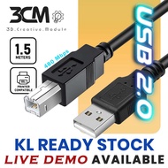 USB 2.0 Cable USB A to USB B for Printer Scanner Fax machine