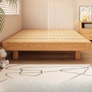 Solid Wood Tatami Bed Frame No Headboard Bed Suspension Platform Bed Skeleton Arrangement Tatami Bed