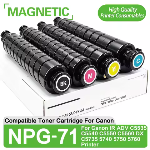 NPG-71 GPR-55 C-EXV51 Compatible Toner Cartridge For Canon IR ADV C5535 C5540 C5550 C5560 DX C5735 5